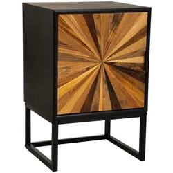 NACHTTISCH aus Holz, schwarz, 40x35x61cm