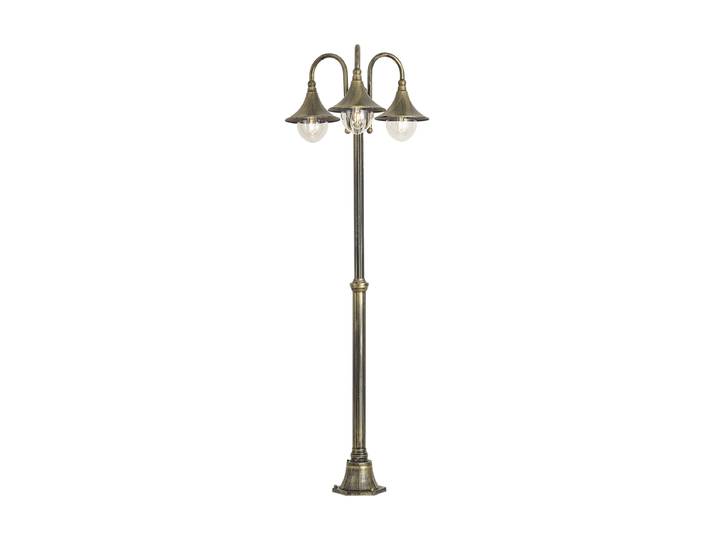 Lanterne d'extérieur classique noire avec or antique 200cm 3