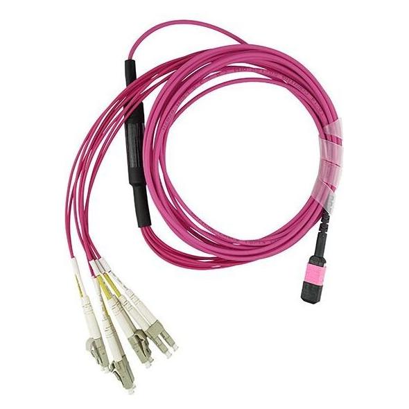 BlueOptics NVIDIA MCA7J60-C015 kompatibles MPO-4xLC Multimode OM4 Patchkabel 15 Meter (15 m) (MCA7J60-C015-BO)