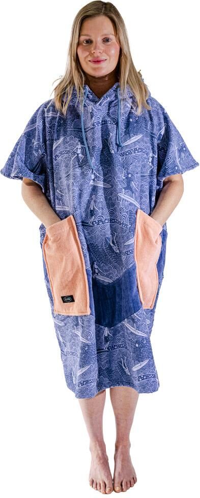 All-In  - Women V Poncho Surfing Madame - Poncho de bain