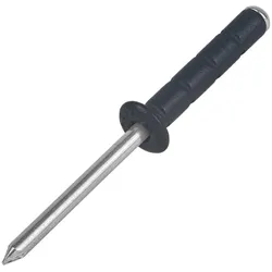 Gesipa, Nieten, 216720713 Polygrip Graphit schwarz Blindniet 4,0 x 10 Aluminium/RVS 500 Stück
