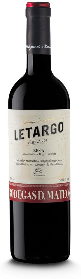Letargo Reserva Rioja DOCa 2019 Bodgas d Mateos