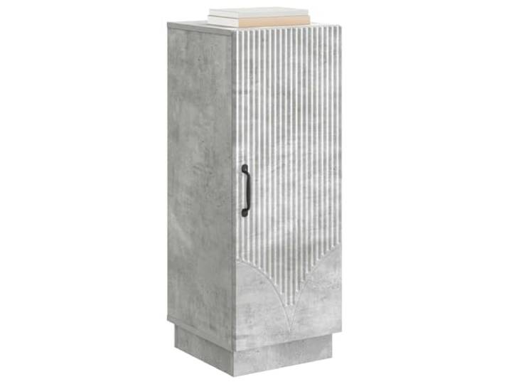 KTHLBRH Anrichte grau Beton 33 x 34,5 x 87 cm Ingenieurholz Aufbewahrungsschrank für Esszimmer, 2 Türen, 3 Schubladen