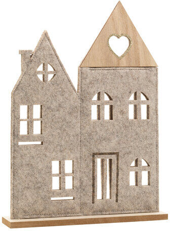 Deko-Haus zum Stellen aus Filz, 18 x 5 x 32 cm