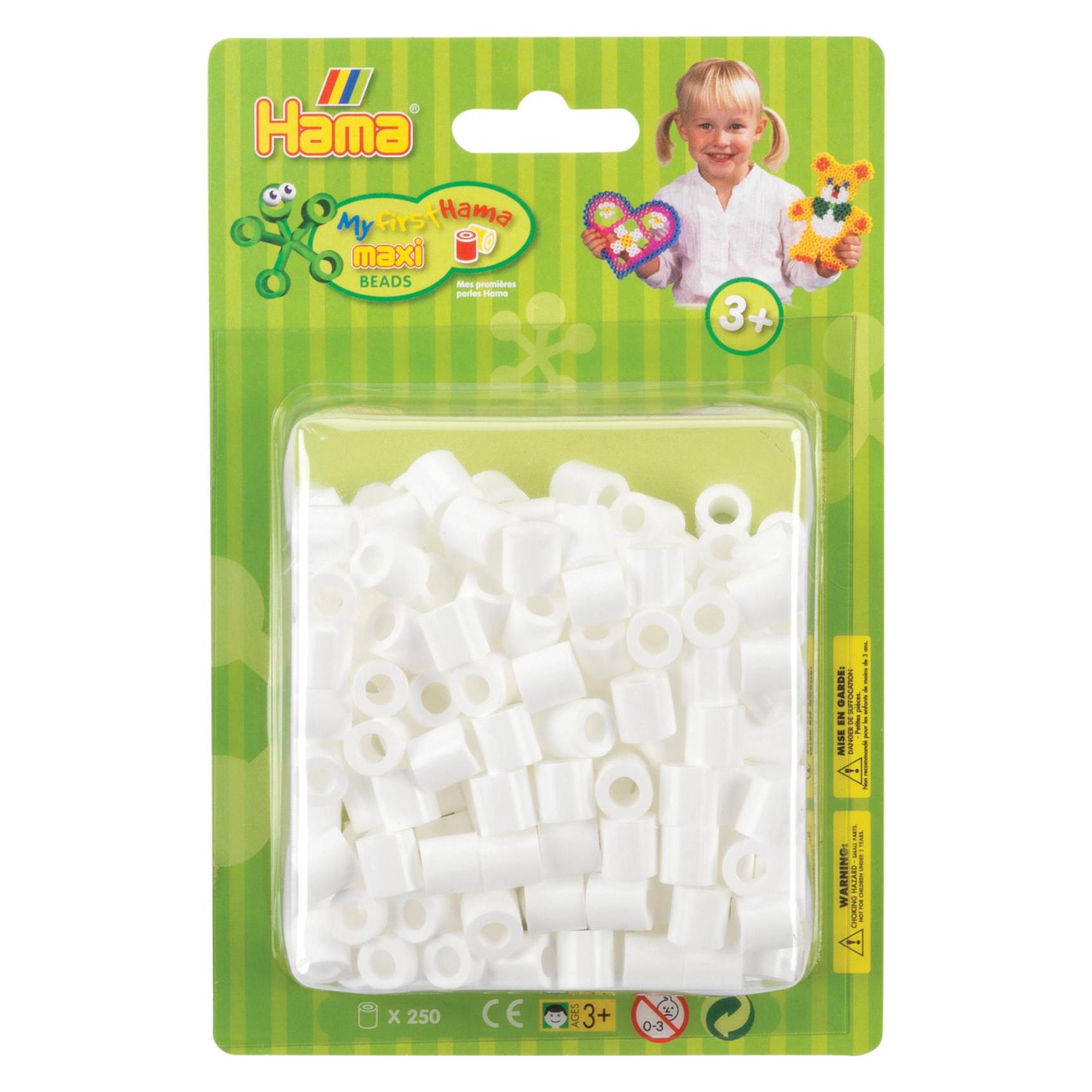 Hama Perlen Strijkkralen Maxi - Wit, 250st. (8501)