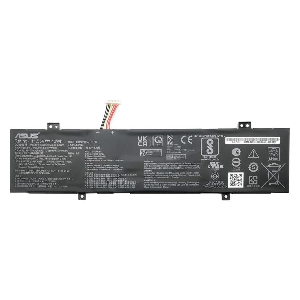 ASUS Battery C31N1733 3640mAh / 42Wh / 11.55V / 3 cells (3 Zellen, 3640 mAh) (0B200-02970100)