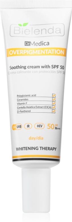 Bielenda Dr Medica Overpigmentation crème de jour apaisante SPF 50 50 ml