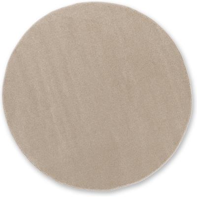 Teppich "Pure 190", beige, H:21mm Ø:160cm, Obermaterial: 100% Polypropylen, SCHÖNER WOHNEN-KOLLEKTION, Teppiche, Teppich, Wohnzimmer, Schlafzimmer, uni, leichter Glanz, robuster Kurzflor