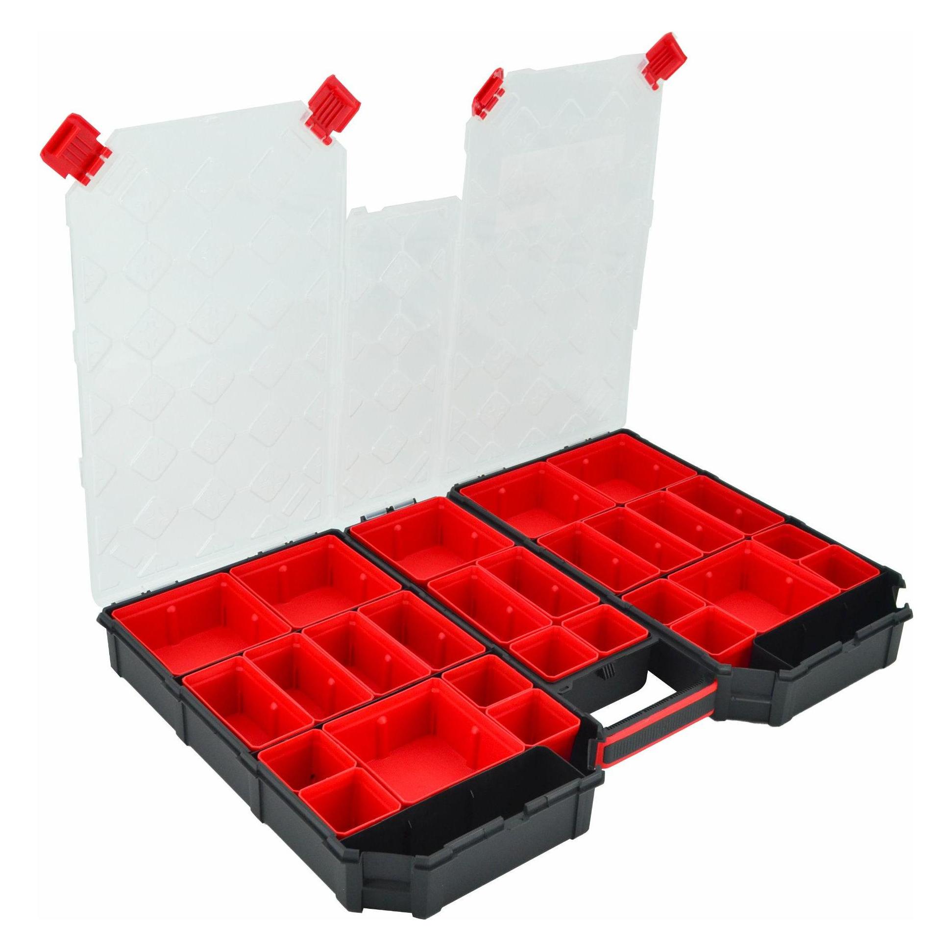 Awtools ORGANIZER TAGER DUŻY Z KUBEŁKAMI 577x390x60mm (AW30522BL)