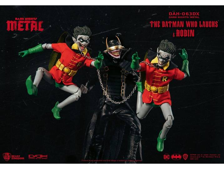 Beast Kingdom Toys Actionfigur Dark Nights: Metal DAH-063DX The Batman Who Laughs & Robin Actionfigur