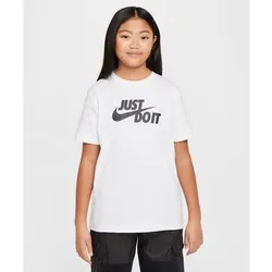 NIKE Kinder Kapuzensweat K NSW TEE JDI HBR, Größe XS in Weiß Weiß