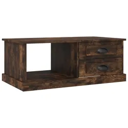 vidaXL Couchtisch Räuchereiche 90x50x35 cm Holzwerkstoff