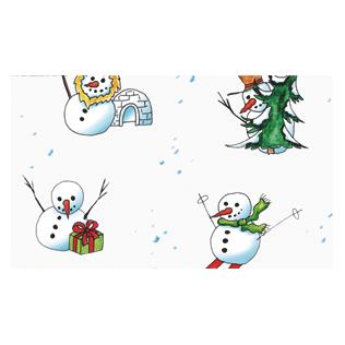 Folia Transparentpapier SCHNEEMÄNNER 115g/m², 50,5x70cm (115 g/m²) (38650789)