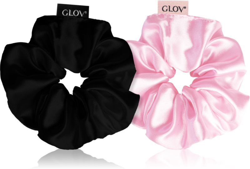 GLOV Scrunchies S élastiques à cheveux Pink/Black 2 pcs