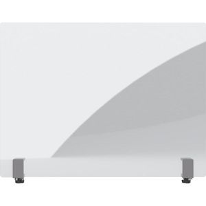 Magnetoplan Spuckschutz 11029080, aus Acrylglas, Trennwand mit Tischklemmen, 80 x 60 cm