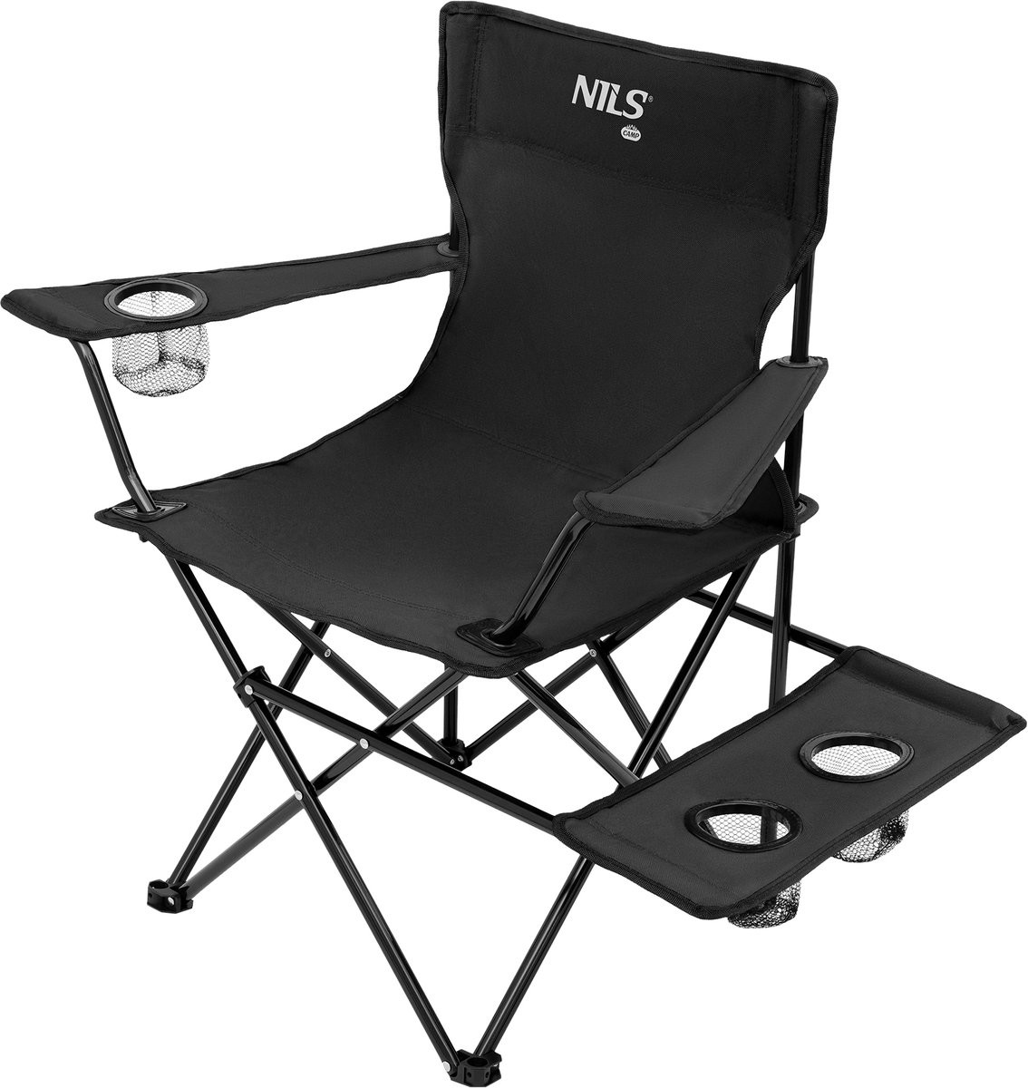 Nils Camp NC3301 Inklapbare Campingstoel - Zwart
