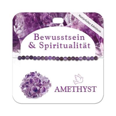 Amethyst 4 mm Kugelarmband
