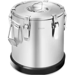 Royal Catering Thermobehälter Edelstahl Thermobox Warmhaltebehälter Speisen Thermoport 15 L, Thermoskanne, Silber