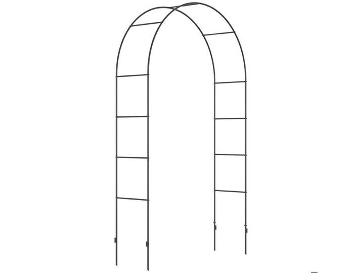 Arche de jardin en métal - 140x40x240 cm - Noir - Résistant aux intempéries - Pour plantes grimpantes