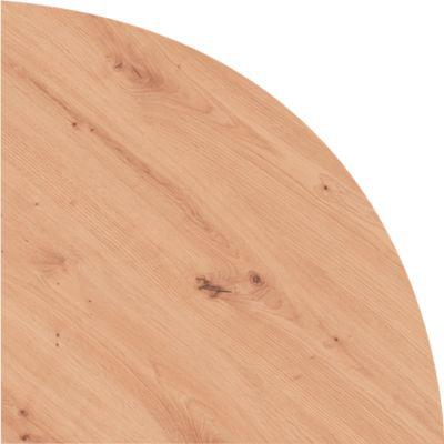 Eckwinkel Breno, Verkettungsplatte für Schreibtische Breno, L 800 x B 800 mm, Asteiche