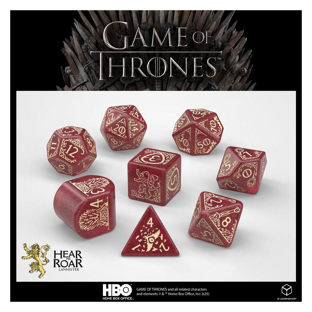 Q Workshop Game of Thrones. Lannister Dice Set. (QWS20252A)