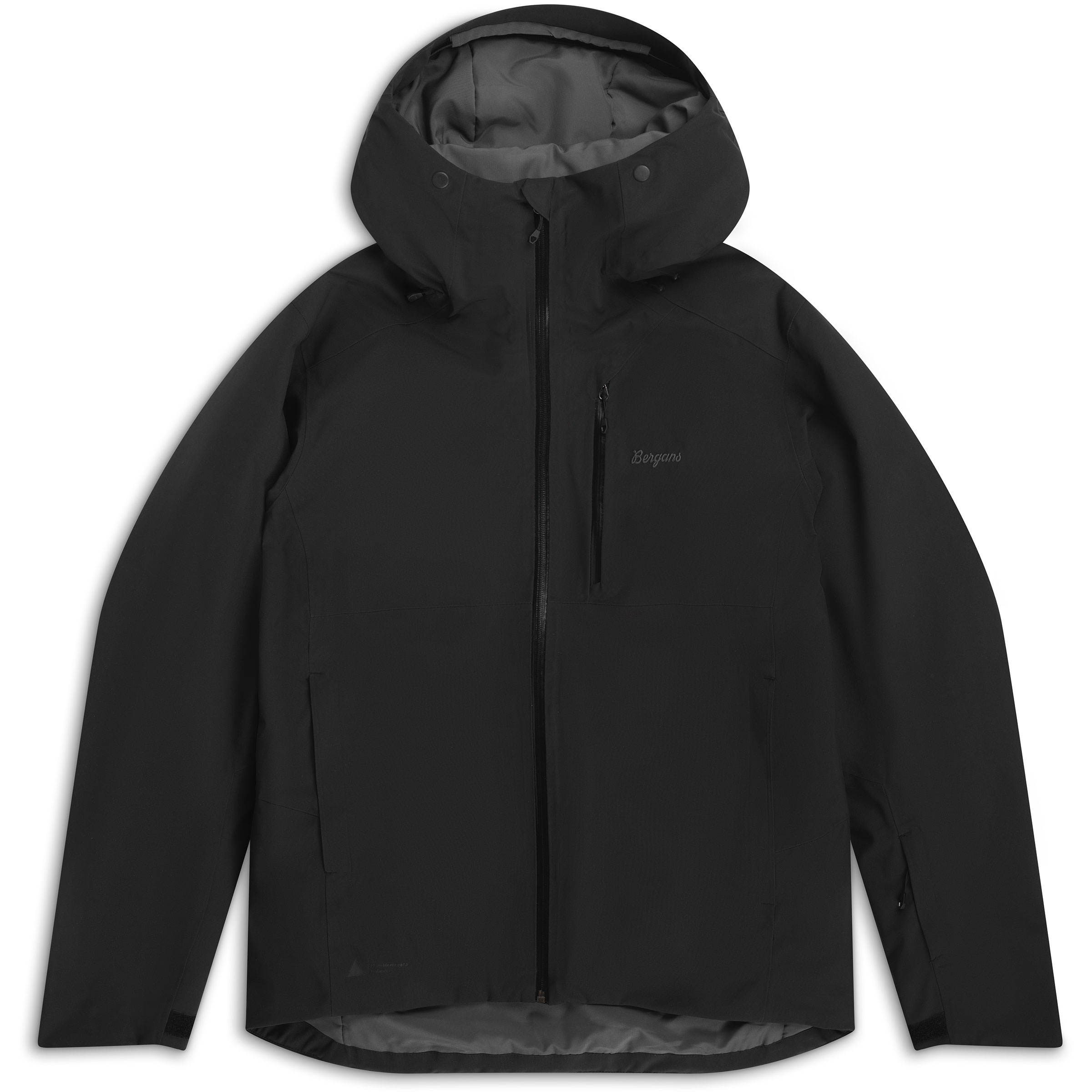 Bergans Oppdal Insulated Shell Herren Kunstfaserjacke schwarz Größe S Skifahren | Freeride Elastisch Wasserabweisend