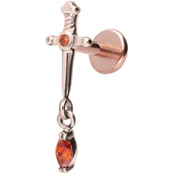 Titan Labret mit Push Fit DOLCH + KRISTALLTROPFEN