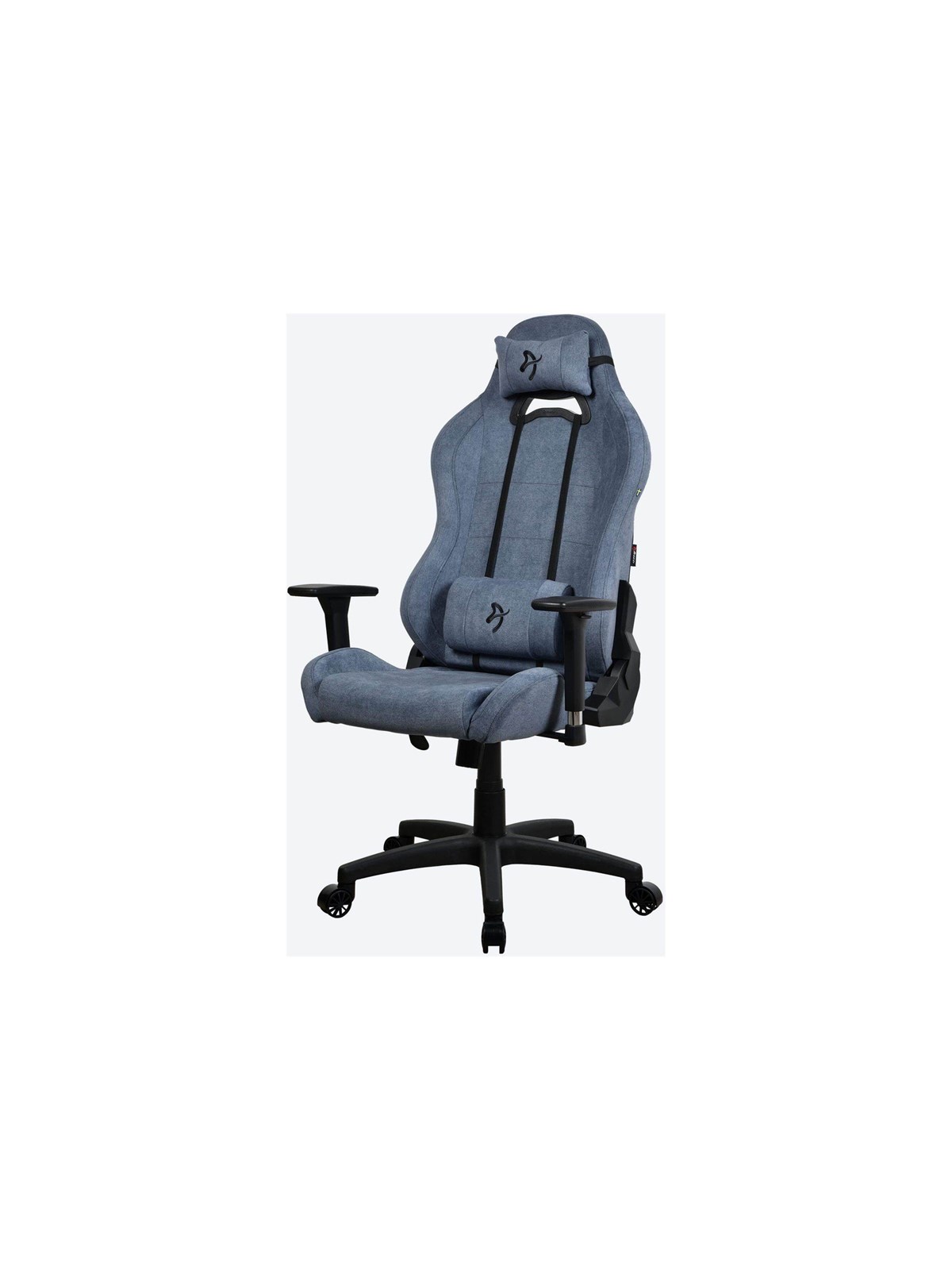 Arozzi Torretta Softfabric Büro Stuhl - Blau - Weicher Stoff - Bis zu 120 kg