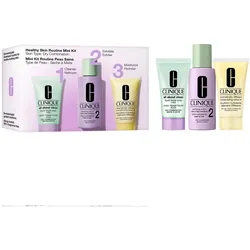 120ml Clinique Healthy Skin Routine Mini Kit Skin Tpye: Dry Combination (Gesichtsseife 30ml + Peeling 60ml + Lotion 30ml)