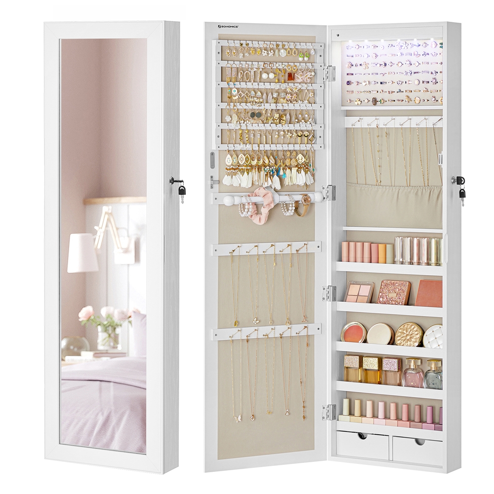 SONGMICS Hängender Schmuckschrank zur Wandmontage JJC093W01