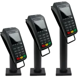 Max Michel Halterung für Ingenico Desk/3500, eckige Abdeckung, Pole 120 mm, Barcode Scanner Zubehör