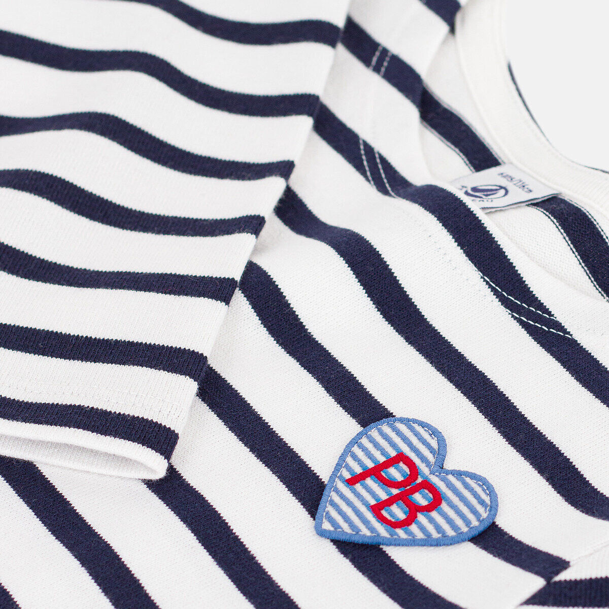 PETIT BATEAU Robe manches longues rayée