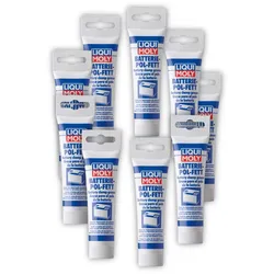 9x Batteriepolfett LIQUI MOLY 3140 Spezialfett Kontaktfett Batterie-Pol-Fett 50g