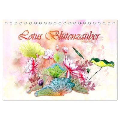 Lotus Blütenzauber (Tischkalender 2027 DIN A5 quer), CALVENDO Monatskalender