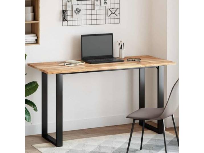 PTUGUOF Tischplatte Rechteckig 140x60x2 cm Massivholz Akazie Unbehandelt, Pflegeleicht, Vielseitig für Esszimmer, Küche, Büro