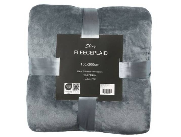 Flair Wohndecke Shiny silber Polyester 150 x 200 cm