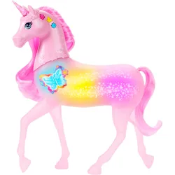 Barbie funkelnd leuchtendes Einhorn mit 20 interaktiven Kombinationen aus Lichtern, Geräuschen und Musik
