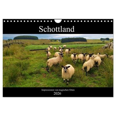 Schottland - Impressionen von magischen Orten (Wandkalender 2026 DIN A4 quer), CALVENDO Monatskalender