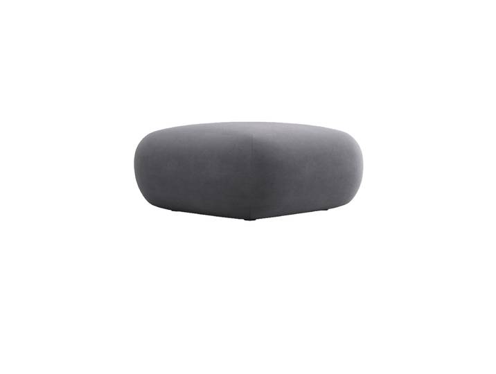 Design Sitzpouf „Nolio“ Samt Dunkelgrau 75 x 75 cm chosen by Bloomingloft