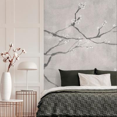 Fototapete SUPERFRESCO EASY "Chinese Blossom", beige, B:3m L:2,8m, Vlies, Tapeten, Design Tapeten