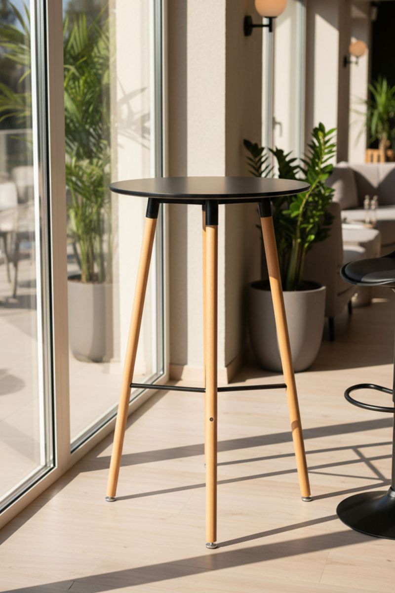 RegalosMiguel Mesa Tower Alta 60 cm - Negro