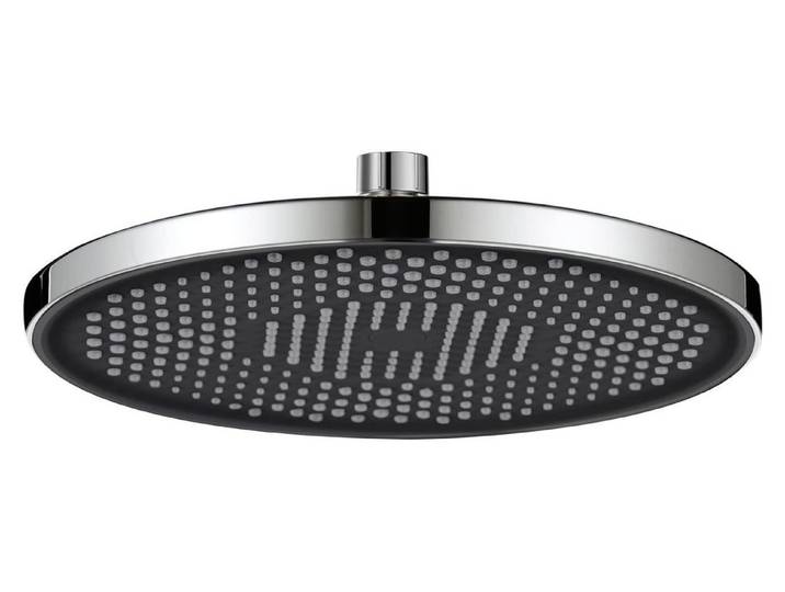 Regenduschkopf 10 Zoll Ø 26 cm ABS Chrom mit Anti-Kalk-Düsen Wasserspar Universal-Kopfbrause