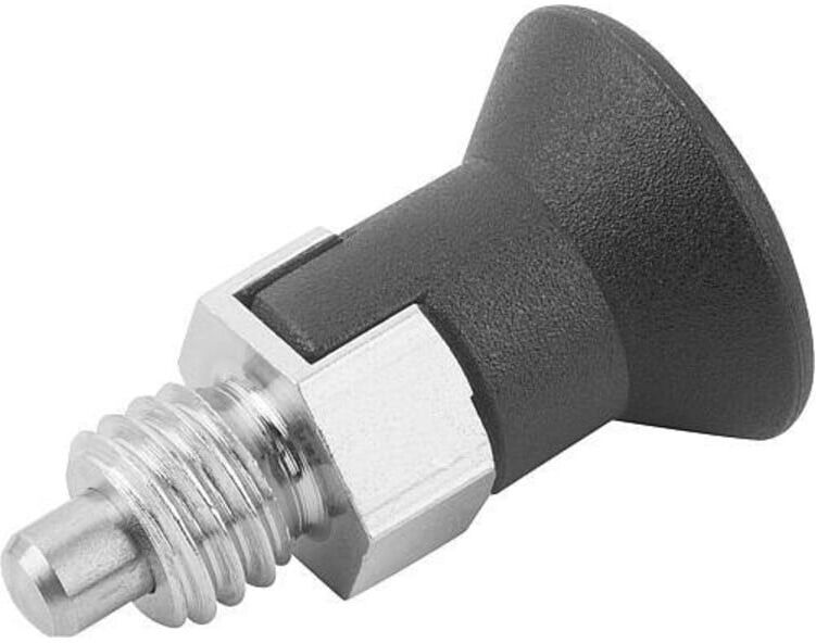 KIPP Arretierbolzen ECO kurze Variante Gr. 2 M10x1 6mm Form C (K0748.03206101)