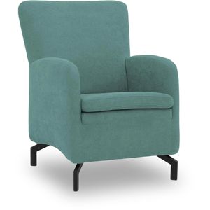 DOMO-Collection Loungesessel Dallas, mint, mit Vierfußgestell aus Metall und Stoffbezug