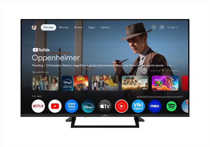 SMART TECH Smart Tv Qled Uhd 4k 43" 43qg06v-nero