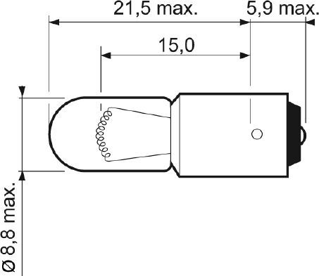 Valeo Glühlampe, Handschuhfachleuchte 032223