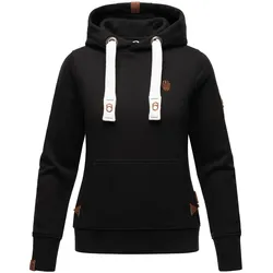 NAVAHOO Damen Kapuzensweatshirt Hoodie mit Kapuze & Breiten Tunnelzugkordeln Damlaa
