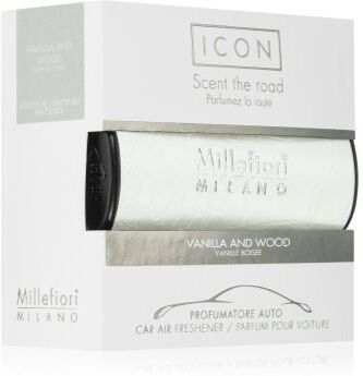 Millefiori Icon Vanilla & Wood ambientador auto 1 un.. Icon Vanilla & Wood