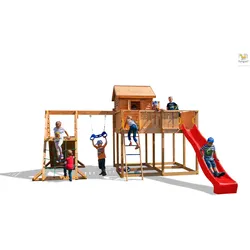 Fungoo Spielturm "My Space XL Spider+",teak,