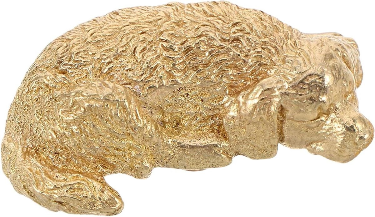 Hondenladeknop Messing Goud - Diervormige Kastgreep voor Meubels - 48 x 29 mm
